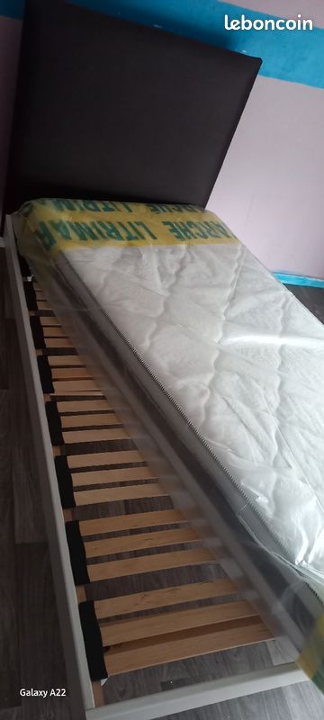 Vend lit sommier matelas (image 1)