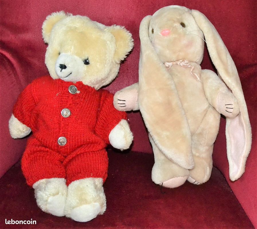 Peluche ours beige ou lapin (image 1)