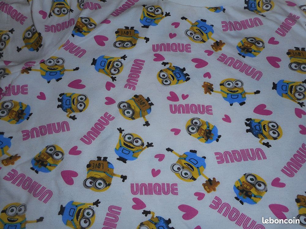 Tee-Shirt MC imprimé Minions 12 ans (katia fille été) (image 2)
