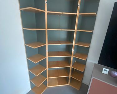 Bibliothèque Ikea Démontable - 140 Cm De Haut - Rayons Ajustables - Bois - Occasion Bon état