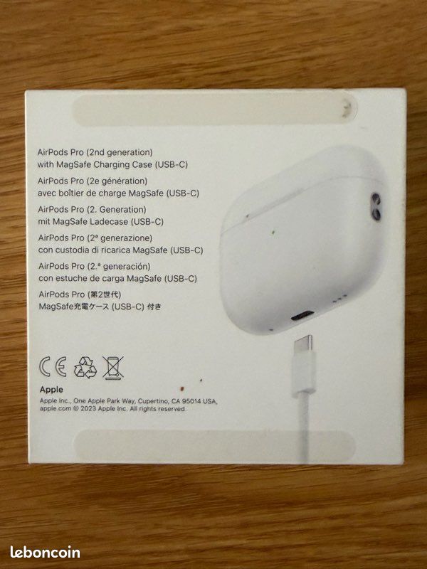 Apple AirPods Pro 2ème génération Blanc avec boîtier de charge MagSafe