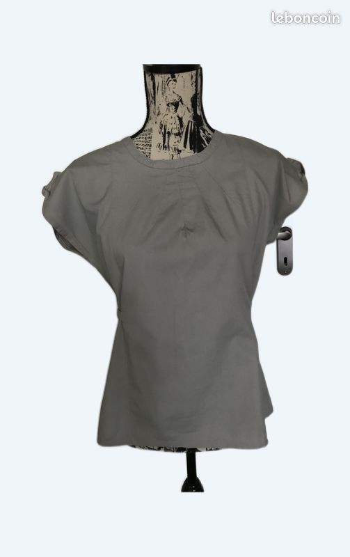 Chemisier gris sans manches - Kiabi Woman - T.38 (image 1)
