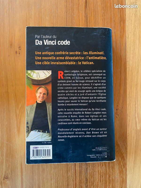 Livre Dan Brown Anges et Demons (image 2)