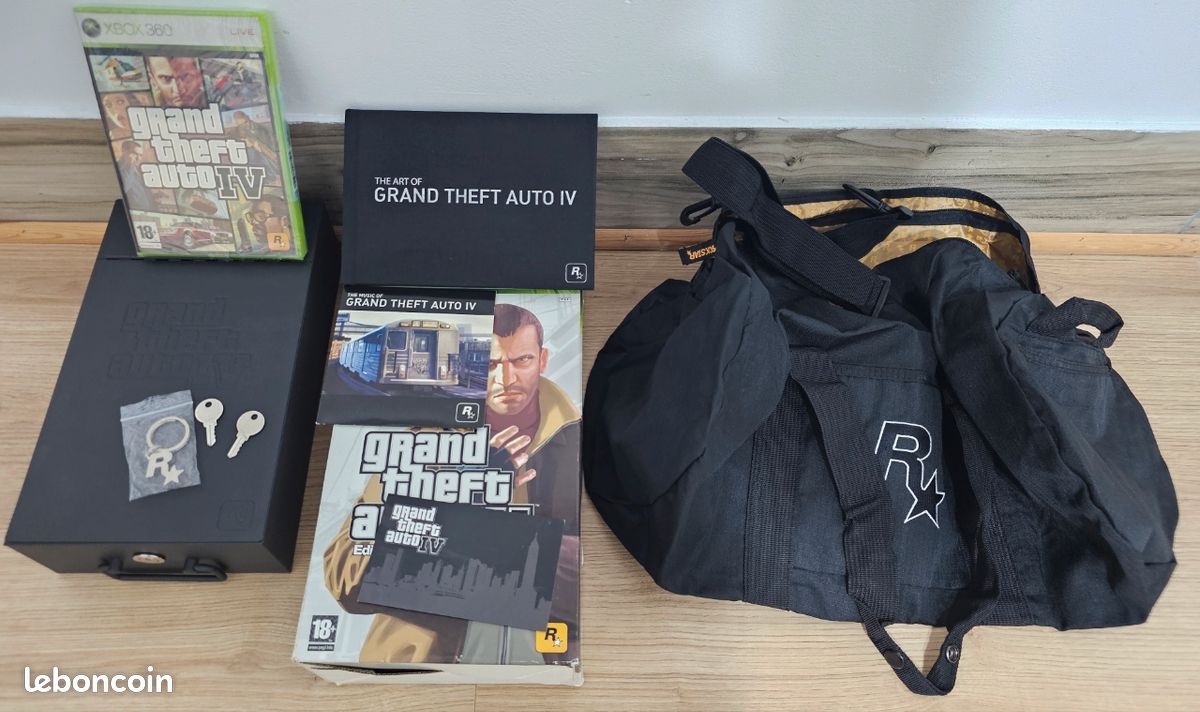 Coffret Collector GTA IV avec boîte métallique , Attention élémen