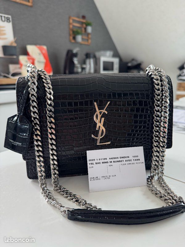 Sac Bandoulière Sac Ordinateur Yves Saint Laurent Cuir Sac A Mains