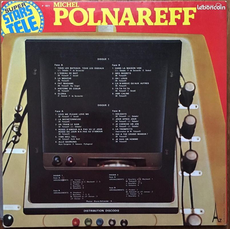 MICHEL POLNAREFF Super Stars Télé 1977 Double albu (image 2)
