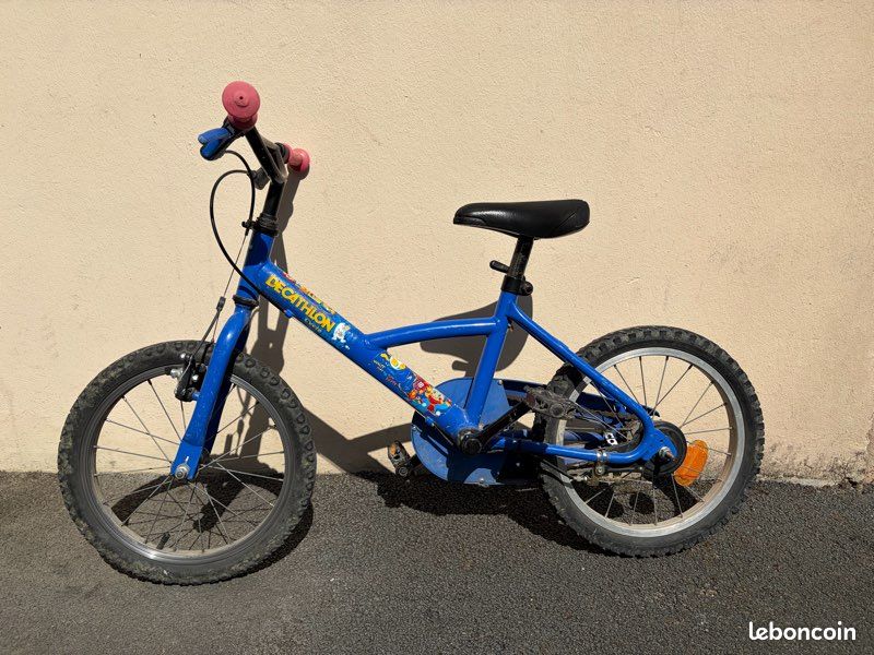 Vélo VTT enfant 3 à 6 ans décathlon 16 pouce bleu (image 2)