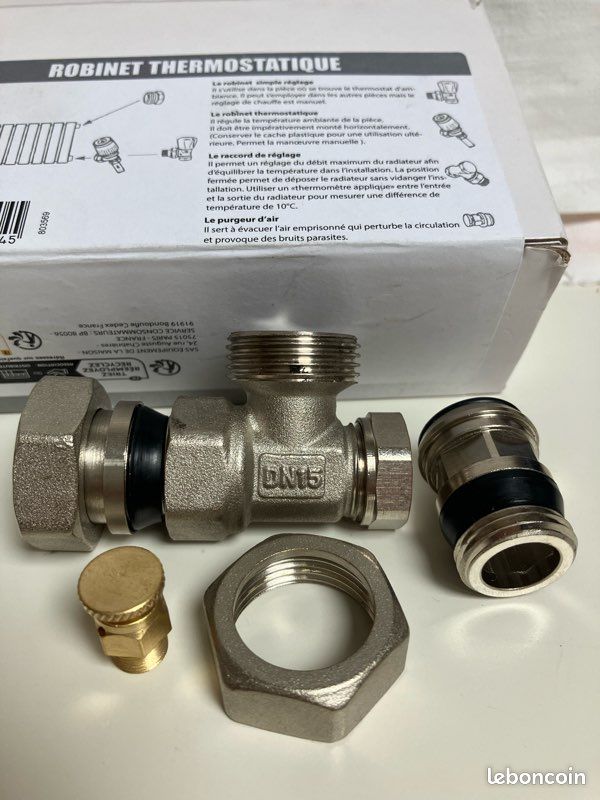 Corps de robinet thermostatique radiateur sans tête (image 2)
