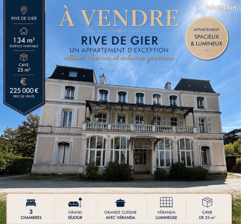 Appartement 4 pièces 134 m² · à Rive-de-Gier · 134 m² · 225 000 €