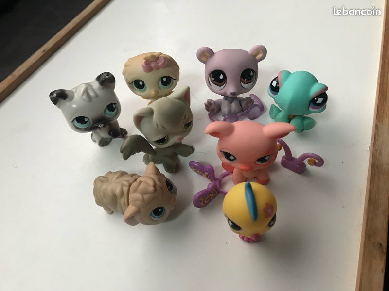 Littlest Pet Shop – Chat Gris Vintage Hasbro – Bon état – Voir Photos – Occasion