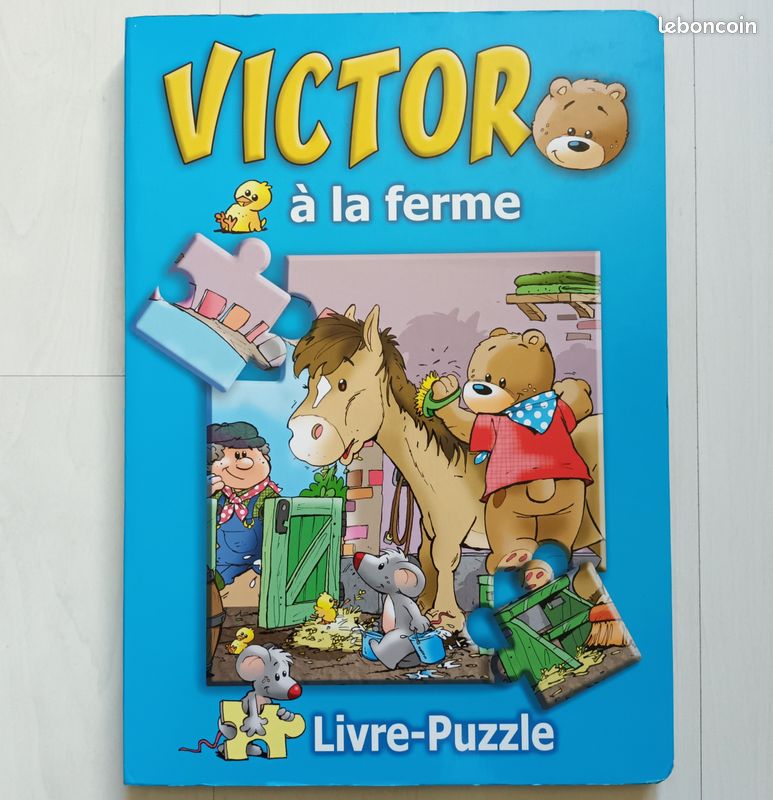 Victor à la ferme : livre puzzle (image 1)
