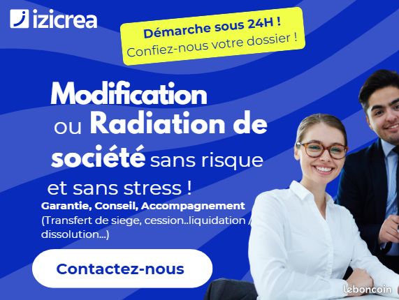 Modification, dissolution ou liquidation société (Expert-Comptable) : SAS,  EURL, SASU, SARL, SCI - dépôt greffe en 24h