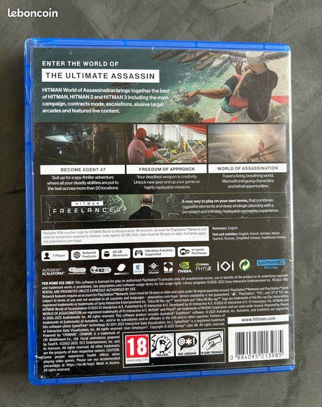 Jeu / jeux PS5 Playstation Hitman World of Assassination (image 5)
