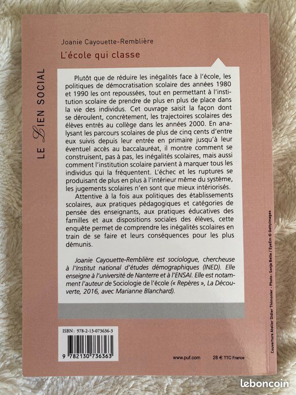 Livre : l’école qui classe , 530 élèves de la primaire au bac (image 2)