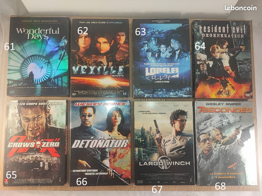 Lot N°4 - DVD Action/Horreur/SF - N°45 à 68 - Fourreaux Cartonnés (image 7)