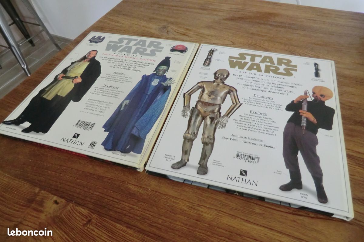 2 livres star wars guerres des étoiles tout sur la trilogie personnages créatures droîdes (image 7)