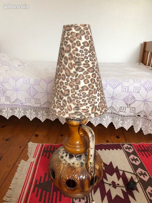 Lampe vintage léopard (image 1)