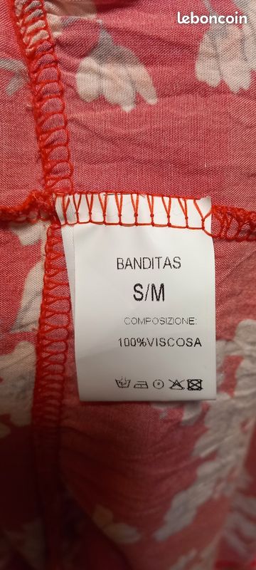 Robe banditas rouge Vêtements