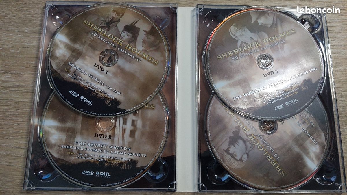 Vends DVD Sherlock Holmes de Basil RATHBONE (image 2)
