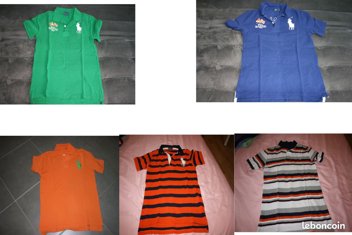 Polos RALPH LAUREN taille 14/16 ans (image 1)