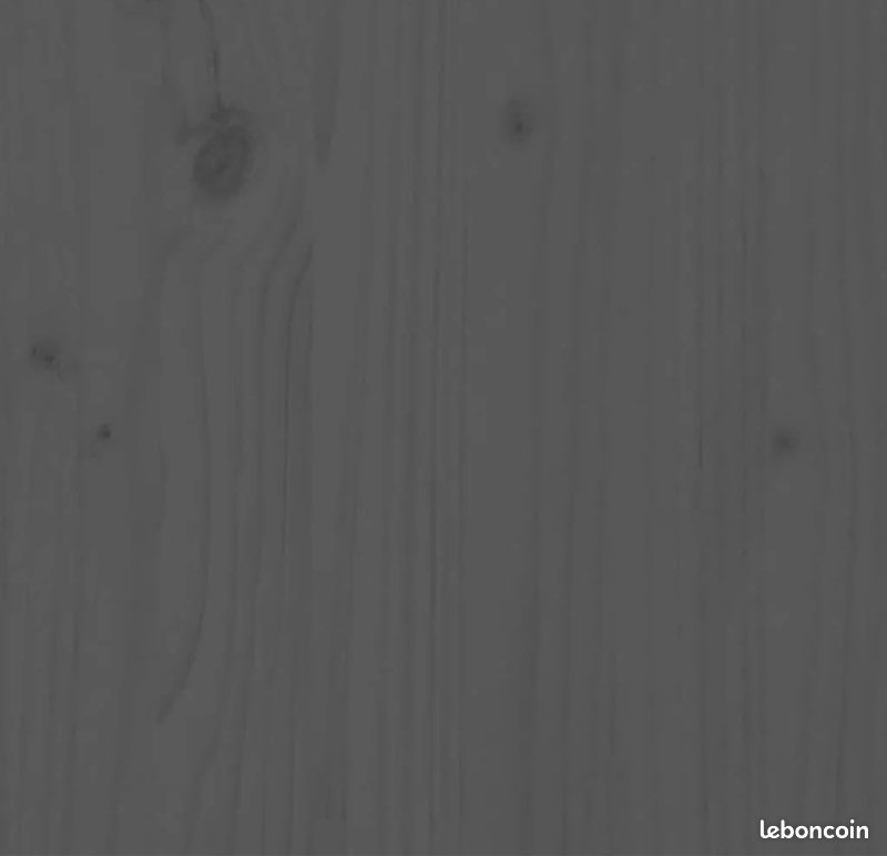 Table basse Gris 110x55x45 cm Bois massif de pin (image 3)