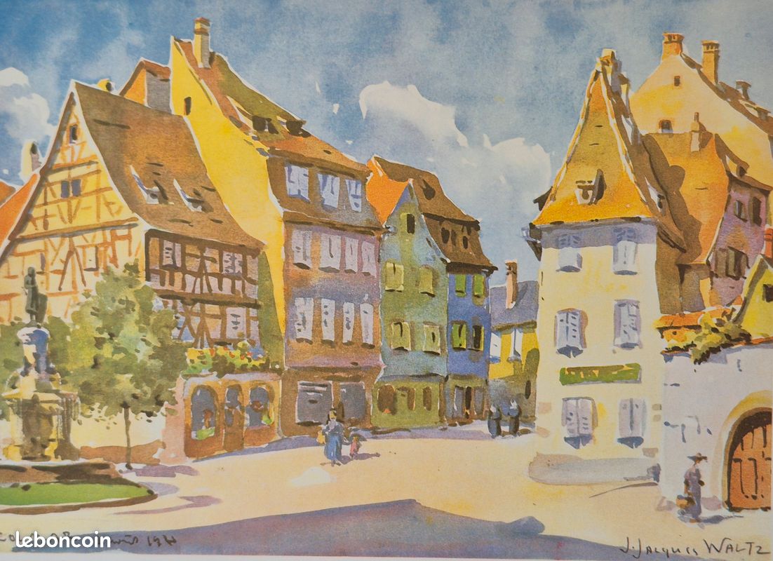 Livre COLMAR EN FRANCE 110 Aquarelles, Dessins, Eaux-Fortes par HANSI - Etat comme NEUF ( Carlos Fischer Alsace Alsatia ) (image 14)