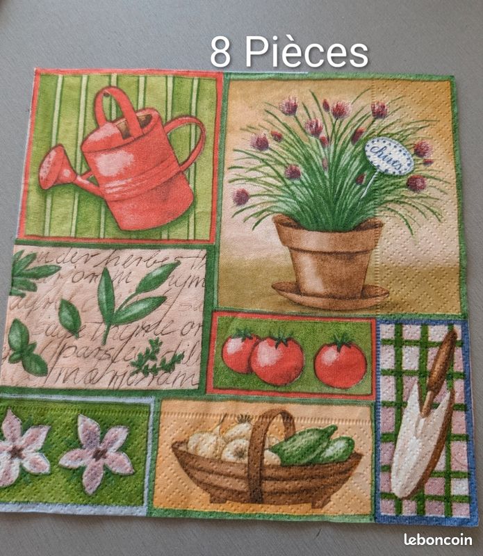 Serviettes papier Provence (image 1)