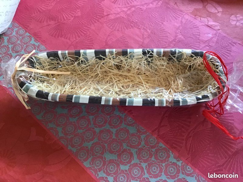 Panier en osier au choix 41 cm avec tissu ou 28 cm avec bois (image 5)