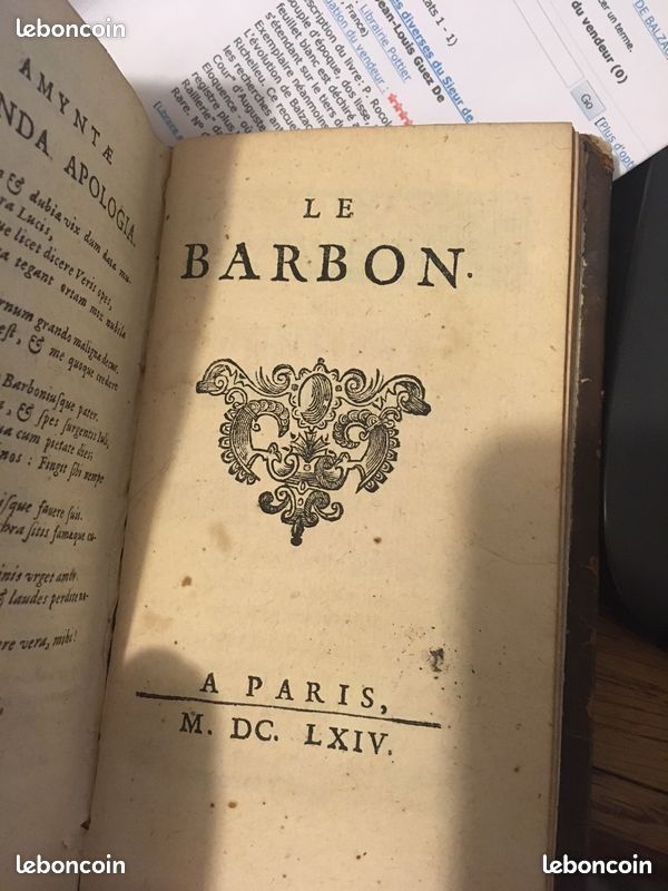 Livre anvien - oeuvres diverses du sieur balzac (image 2)