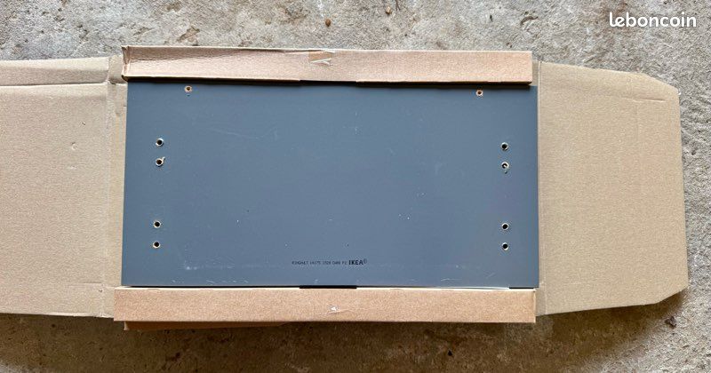 IKEA RINGHULT face de tiroir brillant gris 40x20 cm (image 2)