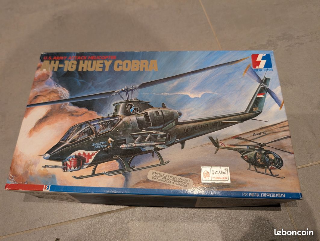 MAQUETTE 1/35 ITALERI 381 Helicoptere Bell Ah-1W Super Cobra Neuf Boite