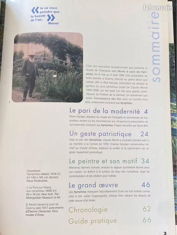 Monet, les nymphéas, Connaissance des arts, 1999 (image 2)