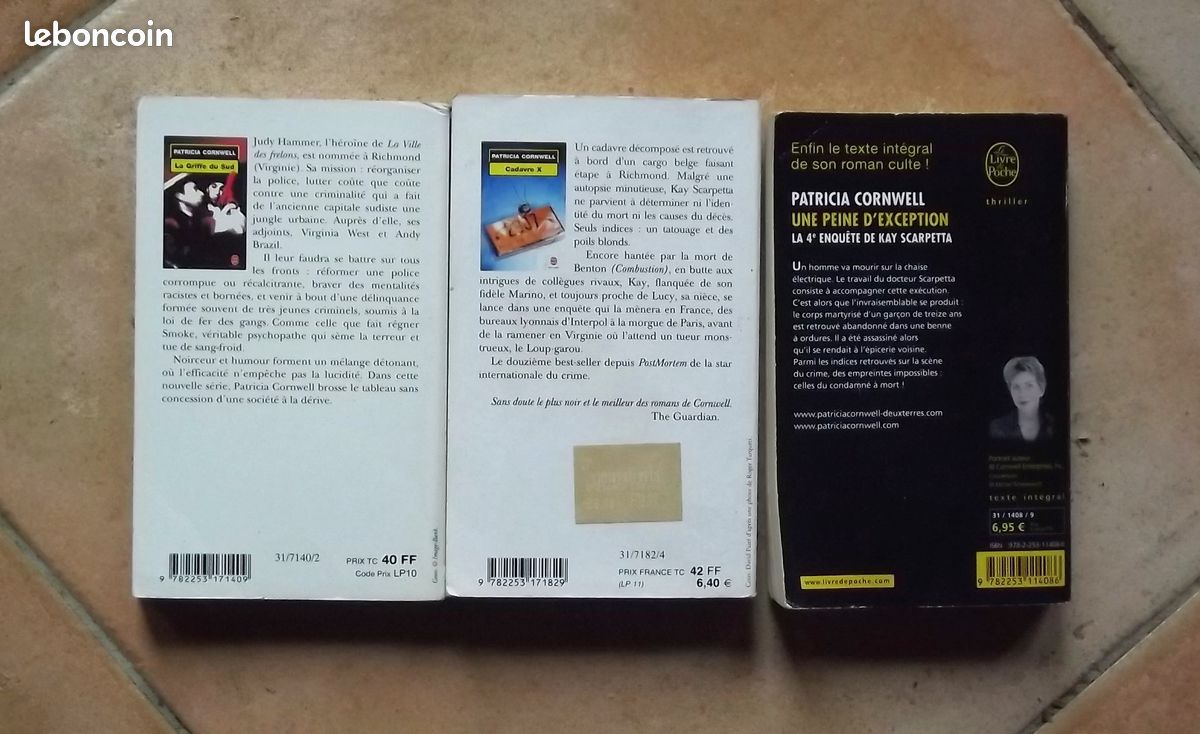 Lot 6 poches Patricia Cornwell (image 3)