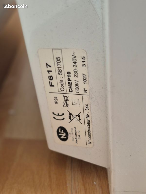 Radiateur Atlantic électrique 500W (image 3)