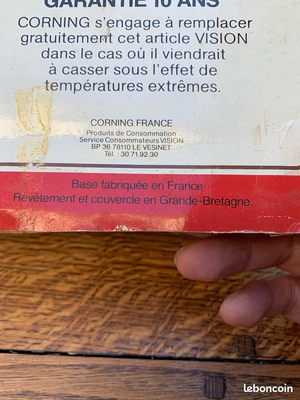 Plat en verre vintage Corning (image 8)