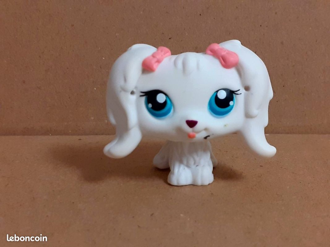 Figurine Littlest Pet Shop Hasbro - Caniche (chien) N°2497, Occasion, Collection Animaux