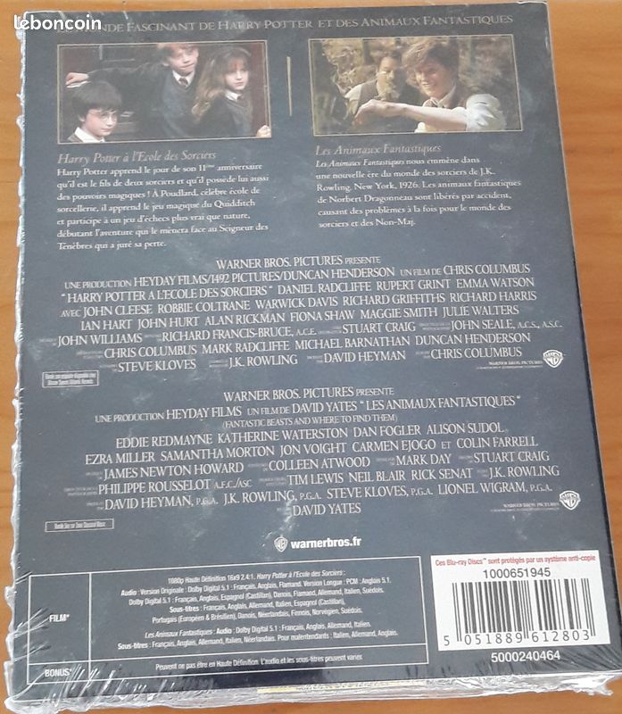 Coffret bluray Harry Potter (image 2)