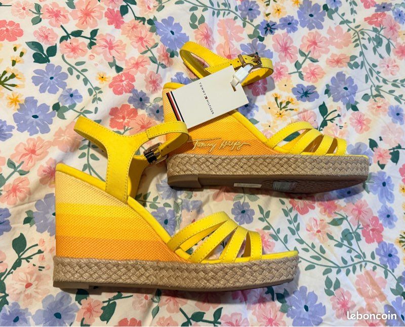 Compensées Tommy Hilfiger Jaunes (image 3)