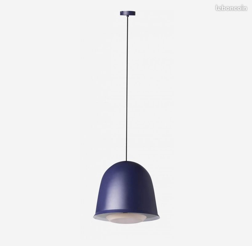 Suspension design sofia – metal bleu – habitat (image 5)