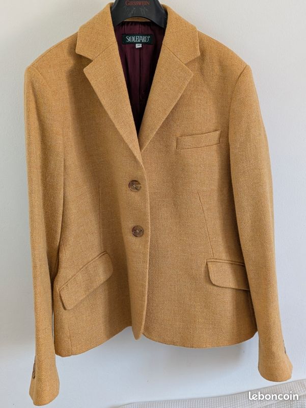 Veste Provençale Souleiado Made In France - Taille 40 (équivalent 44) - Marron Coton - Très Bon état