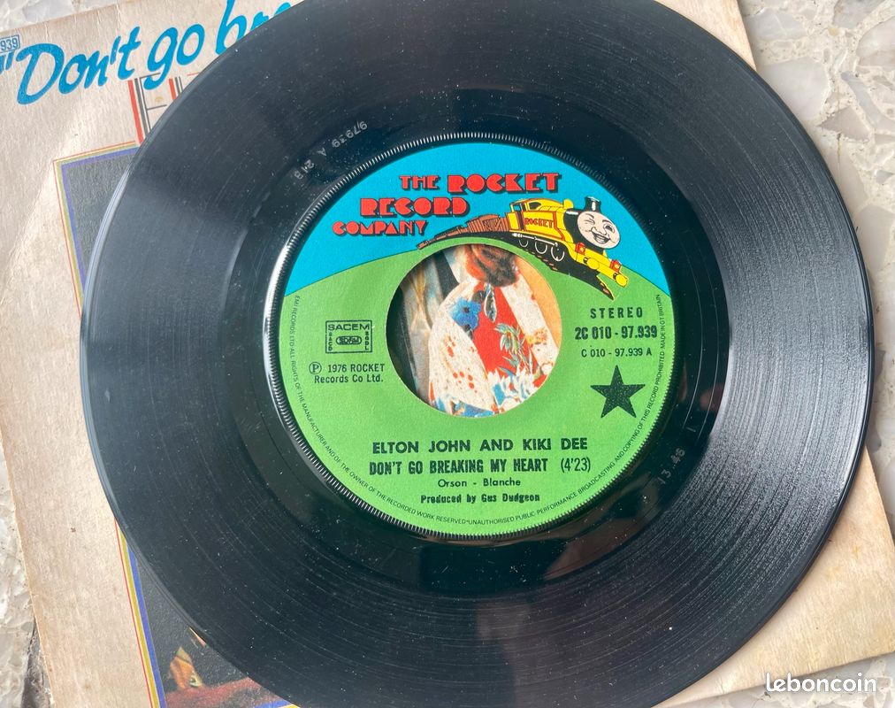 Don't Go Breaking My Heart Elton John & Kiki Dee 1976 45T vinyle (image 4)