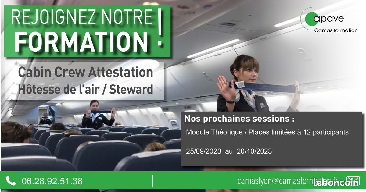 Hotesse de l'air _ steward / cabin crew attestation (H/F/X) (image 1)