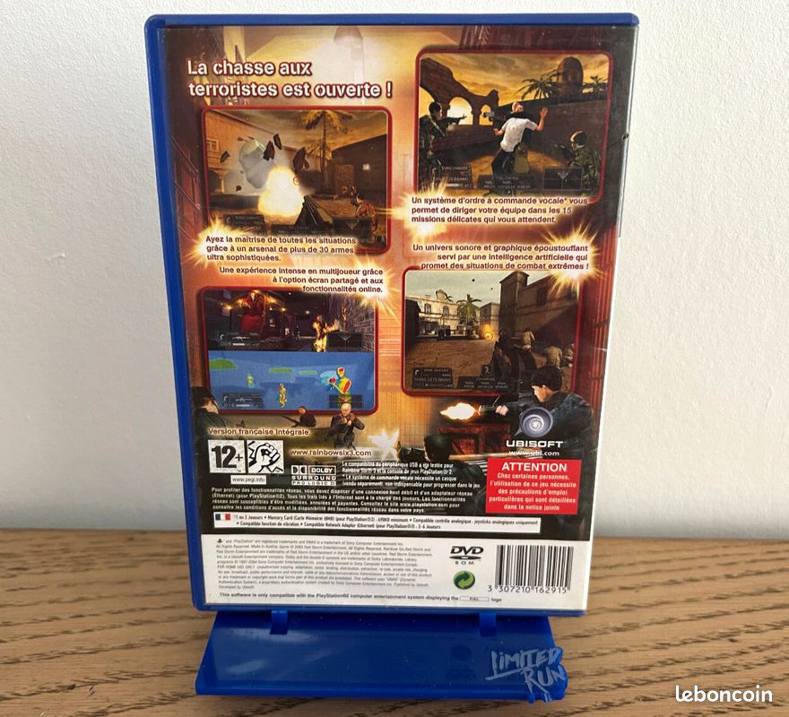 Jeu Vidéo Rainbow Six 3 Pour PlayStation 2 (PS2), Bon état, Sans Notice, Origine France