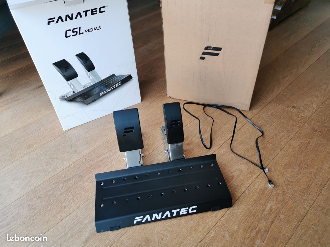 Pédalier Fanatec CSL – Occasion Pour Simulation De Vol