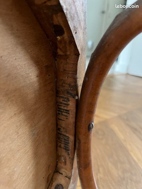 Chaises vintage bois rares polonaises (image 9)
