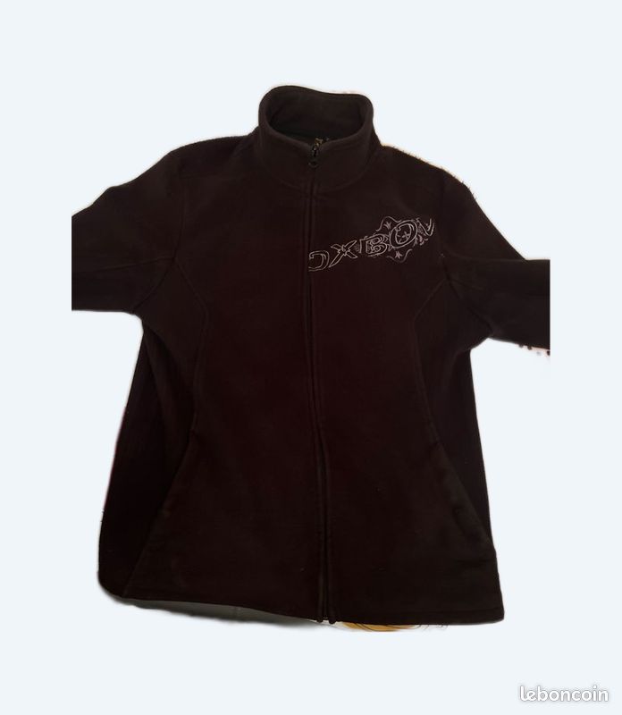 Manteau Polaire Oxbow Taille L - Noir - Occasion En Très Bon état
