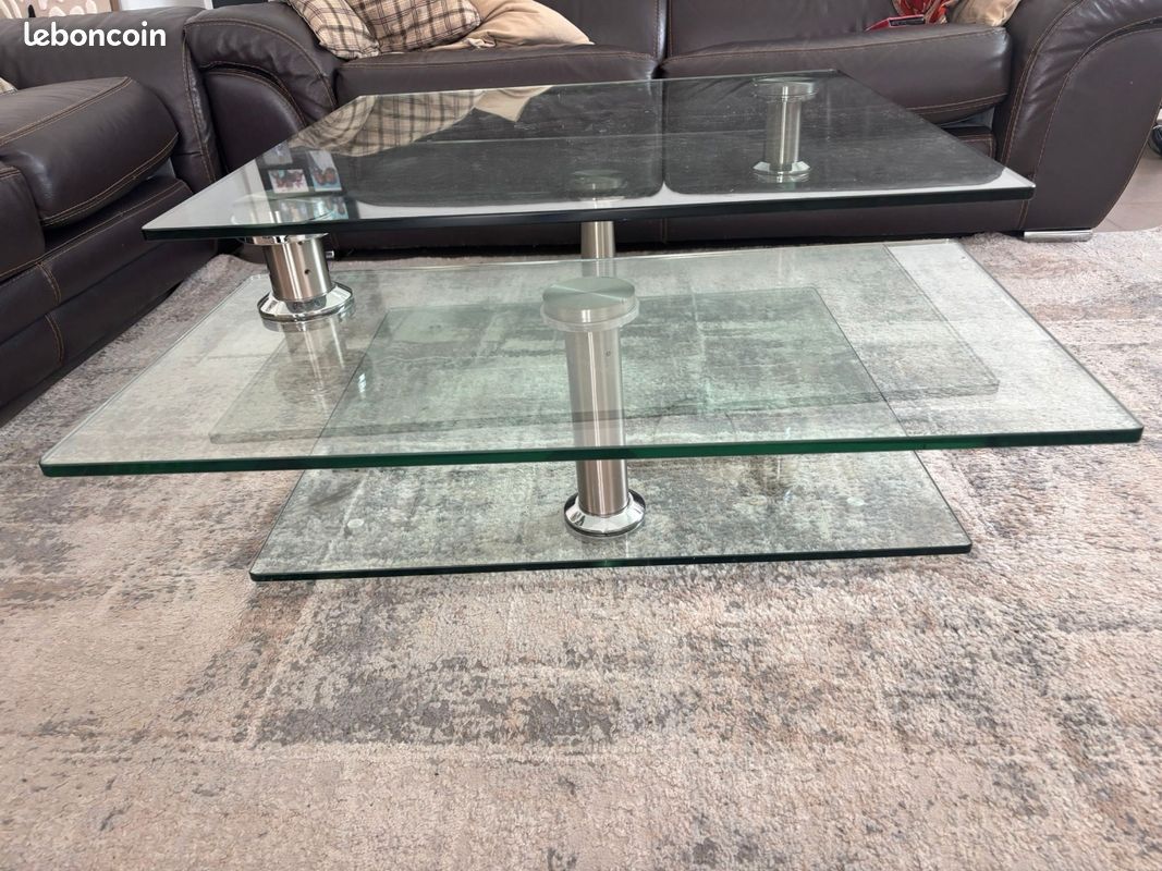 Table basse en verre modulable (image 9)
