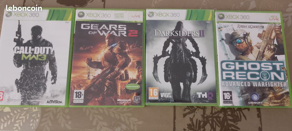 Lot De 2 Jeux Xbox 360 : Darksiders 1 Et Darksiders 2 - État Correct, Opérationnels