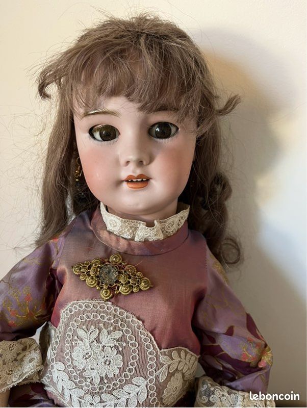 Perruque Cheveux Naturels Pour Poupée Ancienne Ou Moderne - Taille 14 (43cm)