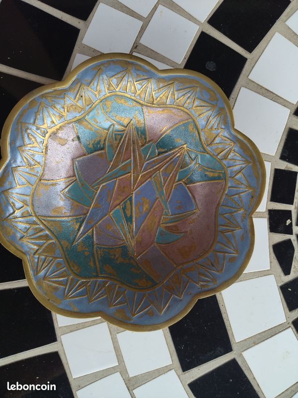 Coupelle/ assiette/vide poche laiton métal (image 1)
